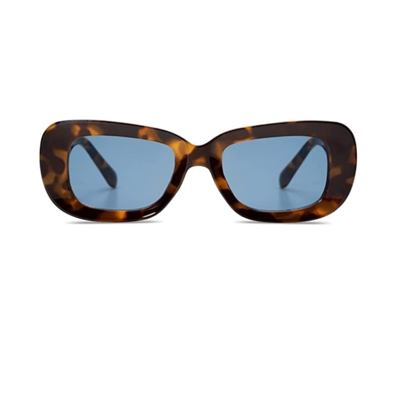 ?New 90\'s Thick Rectangular Sunglasses Womens Mens Concave Chunky Frame main image 4